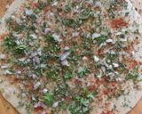 A picture of step 1 of Pudina Masala Verki Paratha.