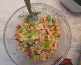 A picture of step 4 of Chickpea Salad.