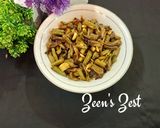 A picture of step 3 of Methi and Beans Fry.
