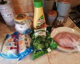 Mézes, spenótos csirkemell üvegtésztával 🍯🥬 recept fázis 1 fotója