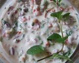 A picture of step 3 of Biryani raita.