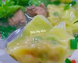 Hình bước làm 5 của món Hoành thánh tôm thịt sườn non