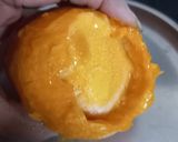 A picture of step 5 of Alphonso Mango Stuffed Ice cream.