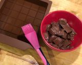 Une image de l'étape 1 de Gateau avec coque en chocolat.
