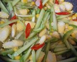 Foto langkah ke 3 dari resep Tumis Labu Siam, Jagung Manis & Jagung Semi.