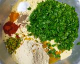 A picture of step 1 of Methi Muthiya.