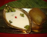 A picture of step 1 of Kiwi Kheerni.
