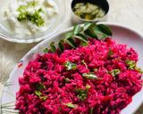 बीट रूट फ्राइड राइस (beetroot fried rice recipe in Hindi) रेसिपी चरण 3 फोटो