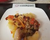 A picture of step 4 of My One Pot Roast, Chorizo, Chicken & Potatoes. 😀.
