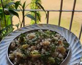 A picture of step 5 of Sabudana khichadi.