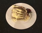 A picture of step 24 of Vertical Chocolate Layer Cake with French Vanikka Cream Frosting.