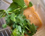 A picture of step 4 of Pork with Purslane in Mixed Salsa.