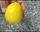 A picture of step 5 of Fresh lemon juice in jar|| and lemonade.
