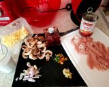 A picture of step 1 of My Chilli Chicken, Mushroom & Potato Bake. 😊.