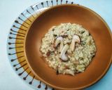 A picture of step 4 of Porcini Mushroom Risotto.