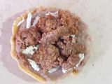 Sopes de frijoles con carne