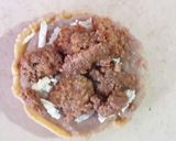 A picture of step 5 of Sopes with Beans and Meat.