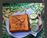 A picture of step 5 of French toast.