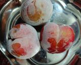 A picture of step 1 of Frozen Plum Refreshing Drink.