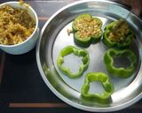 A picture of step 4 of Stuffed capsicum rings.