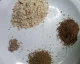 A picture of step 1 of Mughlai badami chicken masala boti.