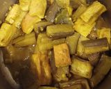 Hình bước làm 2 của món Tảo xoắn, tempeh om chuối đậu