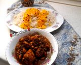 عکس مرحله 7 از دستور 🎀خورشت قورمه‌سبزی با مرغ و لوبیا چیتی