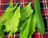 A picture of step 1 of Green Vegetables juice.