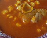 A picture of step 6 of Pozole with Pork Shank.