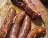 Une image de l'étape 3 de Soupe de tomates lard fumé et saucisses fumées.