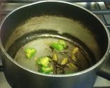 A picture of step 2 of Sweet Pachadi with ripe mango and jaggery.