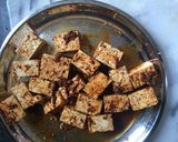 A picture of step 3 of Fried vegetable brown basmati rice with marinated tofu.