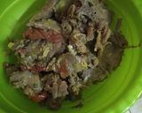 A picture of step 1 of Fried mutton snack#4weekschallenge.