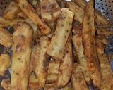 Foto del paso 7 de la receta: Papas fritas saborizadas, crocantes (savora/mostaza/ketchup)