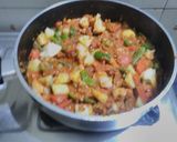 A picture of step 4 of Veg Kolhapuri.