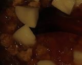 A picture of step 3 of Aloo barri.