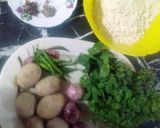 A picture of step 1 of Aaloo aur Piyaas ke pakore.