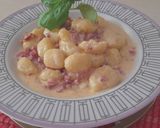 Foto del paso 3 de la receta Ñoquis en salsa de jamón y tomate seco