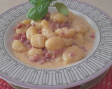 Foto del paso 3 de la receta: Ñoquis en salsa de jamón y tomate seco