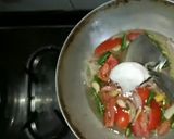 A picture of step 5 of Aloo Palak.