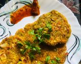 A picture of step 2 of Left over dal Thalipeeth.