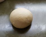 A picture of step 3 of Christstollen/German christmas fruit cake.