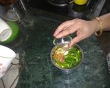 A picture of step 3 of Kairi Mint Jaggery Chutney.