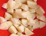 A picture of step 2 of Aloo Posto.
