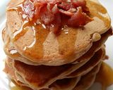 A picture of step 10 of Vickys Maple Bacon Pancakes GF DF EF SF NF.