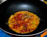 A picture of step 4 of Chana Masala.