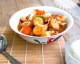 Foto langkah ke 10 dari resep Sapo Tahu Ayam.