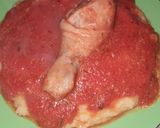 Foto del paso 1 de la receta: Polenta con salsa y pollo