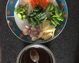 A picture of step 1 of Colorful vege.
