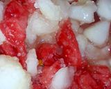 A picture of step 2 of Tarbooz or kharboozy ki chaat.
